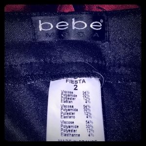 Bebe NEVER WORN Metallic Pants Sz 2